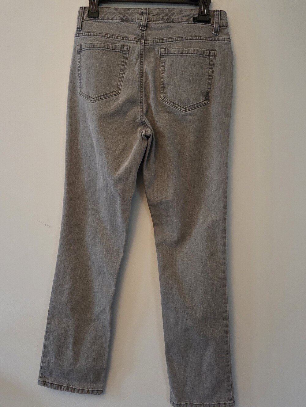 Jones New York Lexington Straight Grey Denim Jeans Size 8 - Picture 5 of 8
